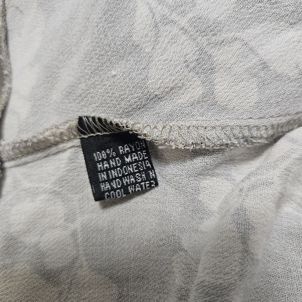 Ava Sky Gray Floral Women's Tie Dress - Picture 4 of 4